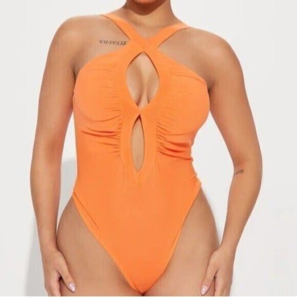 Orange‎ Halter Bodysuit Size XS RefM023